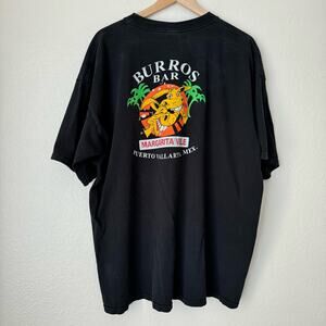 Margaritaville Men's Black Puerto Vallarta Mexico T-Shirt Short Sleeve Size 3XL